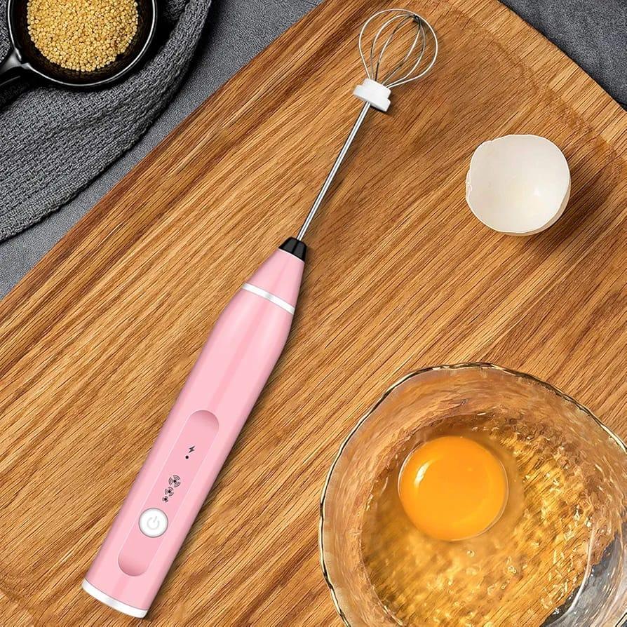 Pink Coffee Whisk - Easy Install, Compact, Durable ABS