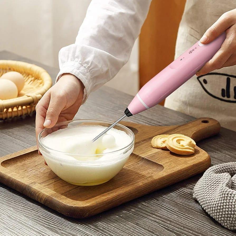 Pink Coffee Whisk - Easy Install, Compact, Durable ABS