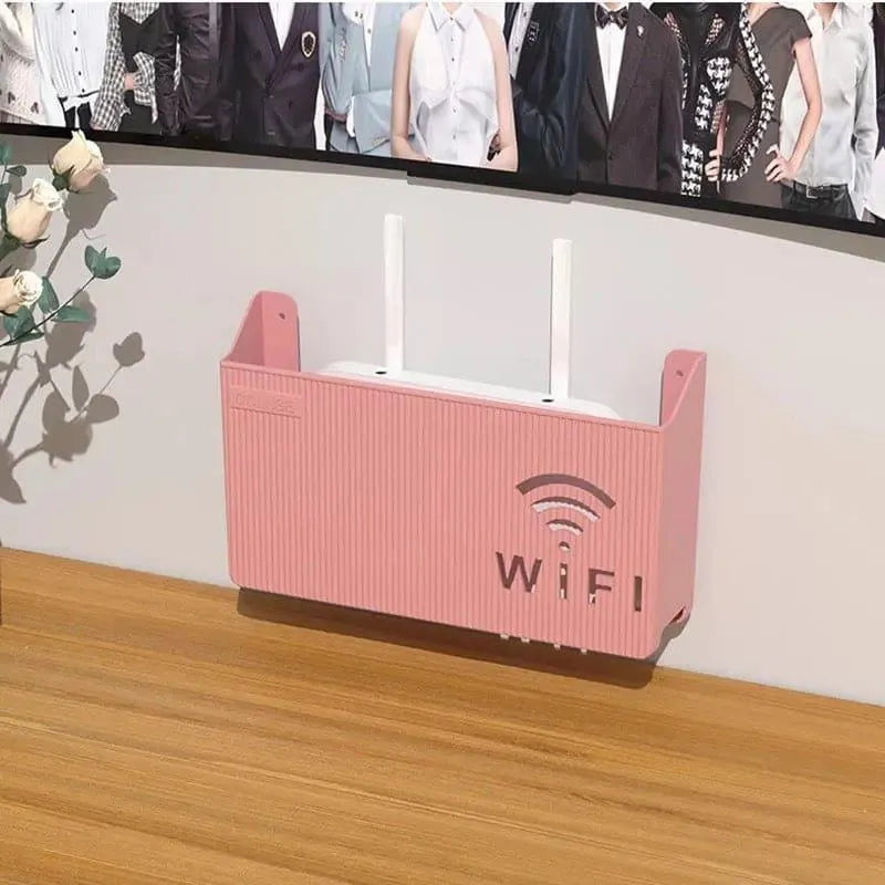 Wall Mount WiFi Router Stand 3Pcs ABS White Modern